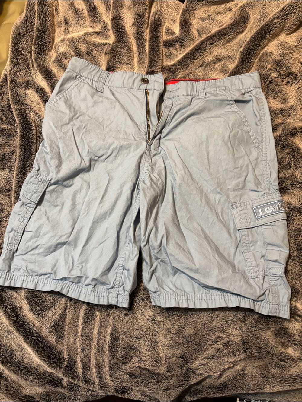 Levi's Light Blue Cargo Shorts